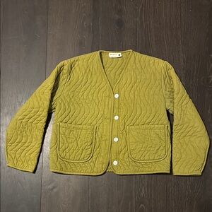 Back Beat Co. Olive Quilted Jacket